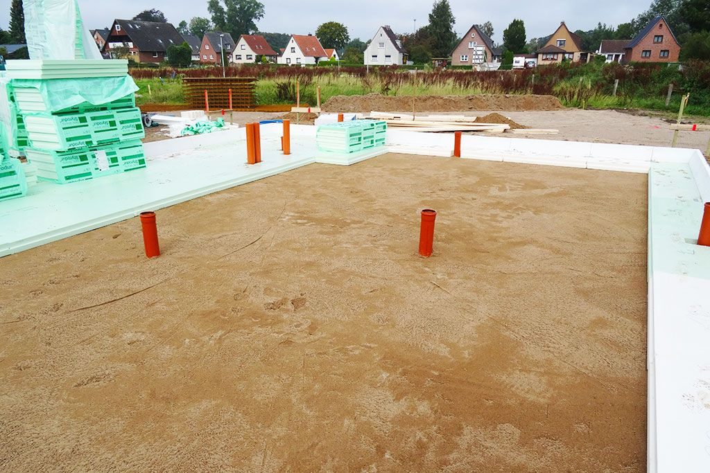 Flächendämmung verlegen – 1. Lage – Baustellenfoto 2