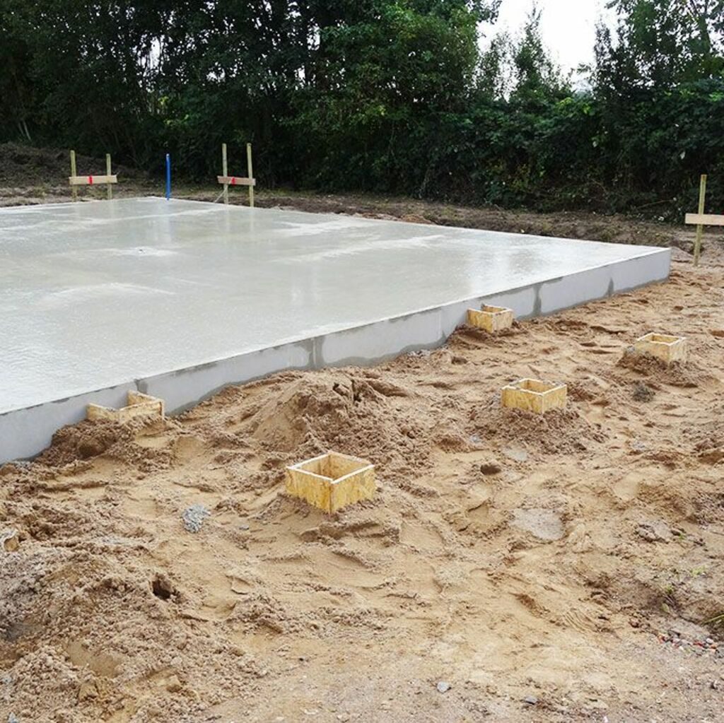 Punktfundament – Baustellenfoto 2